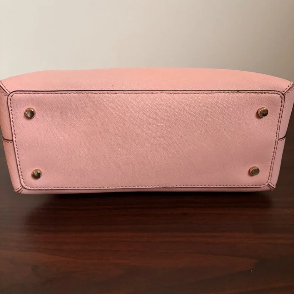 Kate Spade Cedar Street Maise Leather Pink/Rose Satchel Crossbody Quiet Luxury